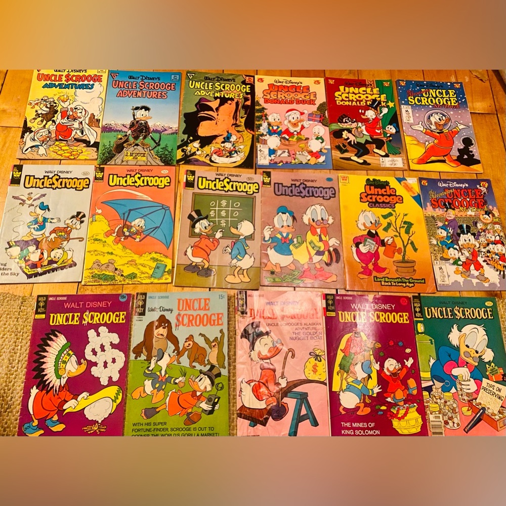 UNCLE SCROOGE McDuck $CROOGE Gold Key Whitman Gladstone Disney Comics Donald VG